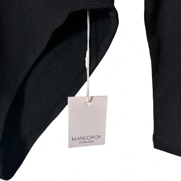 NWT Women’s Snap Crotch Casual Long Sleeve Leotard Athleisure Top Scoop Neck - Picture 4 of 8